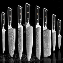 Load image into Gallery viewer, 67 Layers Japanese Damascus Steel Kitchen Knives Chef Knife Set - Decor Home