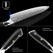 Load image into Gallery viewer, 67 Layers Japanese Damascus Steel Kitchen Knives Chef Knife Set - Decor Home