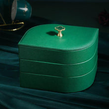 Load image into Gallery viewer, Elegant Green Leaf Shape Jewellery Box - Decor Home