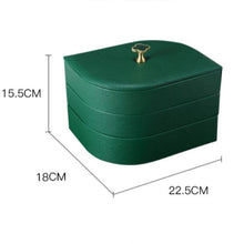 Load image into Gallery viewer, Elegant Green Leaf Shape Jewellery Box - Decor Home