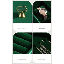 Load image into Gallery viewer, Elegant Green Leaf Shape Jewellery Box - Decor Home