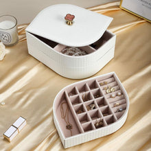 Load image into Gallery viewer, Luxurious White Leaf Shape Jewellery Box - Decor Home