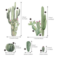 Load image into Gallery viewer, Large Fabric Golden Barrel Cactus Wall Sticker - Decor Home