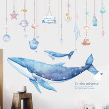 Load image into Gallery viewer, Watercolour Humpback Whale Wall Stickers - Decor Home