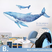 Load image into Gallery viewer, Watercolour Humpback Whale Wall Stickers - Decor Home