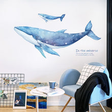 Load image into Gallery viewer, Watercolour Humpback Whale Wall Stickers - Decor Home
