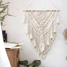 Load image into Gallery viewer, Handmade Large Boho Chic Macrame Tassel Wall Hanging - Decor Home