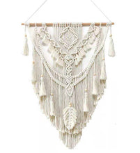 Load image into Gallery viewer, Handmade Large Boho Chic Macrame Tassel Wall Hanging - Decor Home