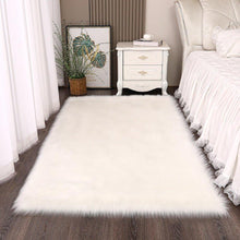 Load image into Gallery viewer, Large Shaggy Faux Fur Sheepskin Rug (120x180cm) - Decor Home