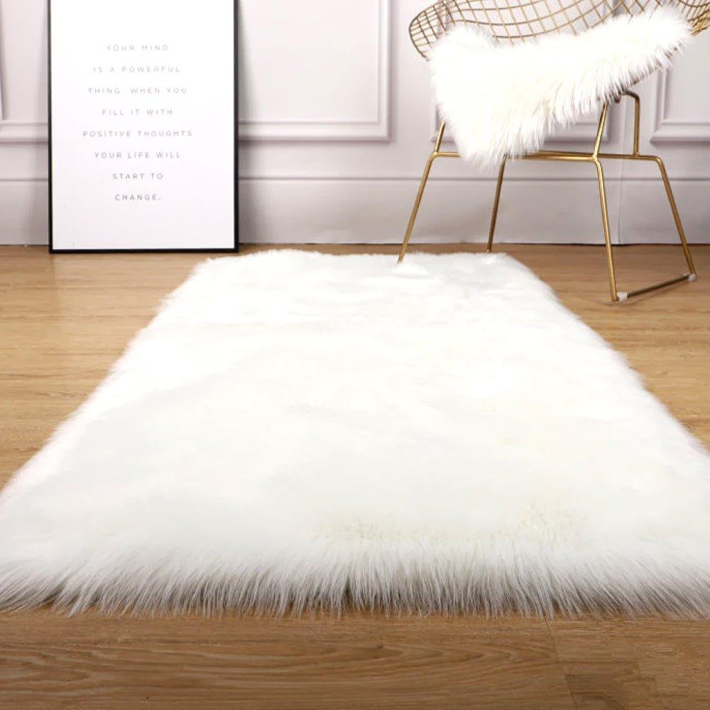 Large Shaggy Faux Fur Sheepskin Rug (120x180 cm) | Large Large Shaggy Faux Fur Sheepskin Rug (120x180 cm) | Large