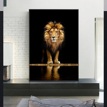 Load image into Gallery viewer, Lion in the Dark Canvas Print (70x100cm) - Decor Home