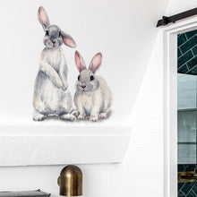 Load image into Gallery viewer, Two Bunny Rabbits Wall Stickers - Decor Home