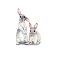 Load image into Gallery viewer, Two Bunny Rabbits Wall Stickers - Decor Home