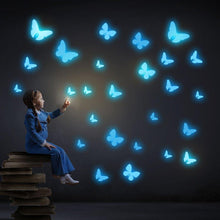 Load image into Gallery viewer, Magical Luminous Butterfly Glow In Dark Wall Stickers - Decor Home