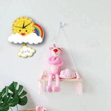 Load image into Gallery viewer, Eco-friendly Sun Rainbow Nursery Wall Clock - Decor Home