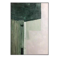 Load image into Gallery viewer, Beautiful Green Conceptual Abstract Ready To Hang Framed Painting - Decor Home