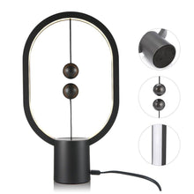 Load image into Gallery viewer, Black Magnetic Touch Control Oval Shape Smart LED Lamp - Decor Home