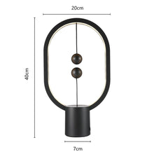 Load image into Gallery viewer, Black Magnetic Touch Control Oval Shape Smart LED Lamp - Decor Home