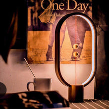 Load image into Gallery viewer, Wooden Magnetic Control Oval Shape Smart LED Lamp - Decor Home