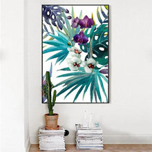Load image into Gallery viewer, FLOWERS, LEAVES & PARROTS in Watercolour Wall Art Prints - 3 Pcs Set (60x80cm) - Decor Home