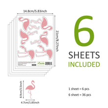 Load image into Gallery viewer, Removable Self-Adhesive Flamingos Wall Decals - Decor Home