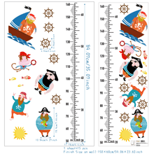 Load image into Gallery viewer, Growth Chart Wall Stickers - Pirates - Decor Home