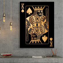 Load image into Gallery viewer, Poker Queen and King Canvas Prints - 2 Pcs Set (60x80cm) - Decor Home