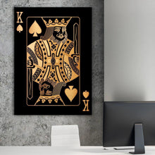 Load image into Gallery viewer, Poker Queen and King Canvas Prints - 2 Pcs Set (60x80cm) - Decor Home