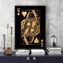 Load image into Gallery viewer, Poker Queen and King Canvas Prints - 2 Pcs Set (60x80cm) - Decor Home