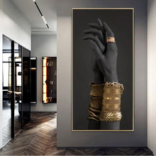 Load image into Gallery viewer, Raising Hand Wall Art Canvas Prints (70x140cm) - Decor Home