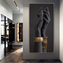 Load image into Gallery viewer, Raising Hand Wall Art Canvas Prints (70x140cm) - Decor Home