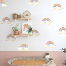 Load image into Gallery viewer, Removable Rainbow Clouds Wall Decals - Decor Home