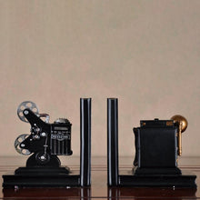 Load image into Gallery viewer, Retro Camera and Film Projector Bookend - Decor Home