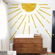 Load image into Gallery viewer, Large Sun Fabric Wall Decals - Decor Home
