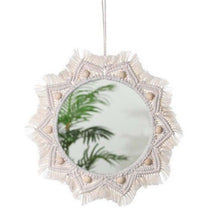Load image into Gallery viewer, Round Macrame Wall Mirror - Decor Home