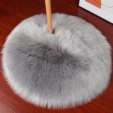 Load image into Gallery viewer, Round Shaggy Faux Fur Sheepskin Rug (120cm) - Decor Home