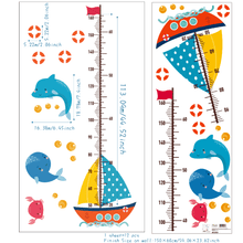 Load image into Gallery viewer, Growth Chart Wall Stickers - Sailboat - Decor Home