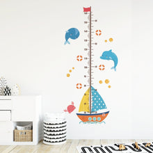 Load image into Gallery viewer, Growth Chart Wall Stickers - Sailboat - Decor Home