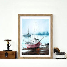 Load image into Gallery viewer, The Red Boat Framed Wall Art - 2 Pcs Set (50x70cm) - Decor Home