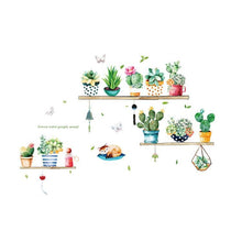 Load image into Gallery viewer, Potted Cactus Wall Sticker For Wall Decor - Decor Home