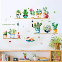 Load image into Gallery viewer, Potted Cactus Wall Sticker For Wall Decor - Decor Home