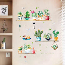 Load image into Gallery viewer, Potted Cactus Wall Sticker For Wall Decor - Decor Home