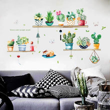 Load image into Gallery viewer, Potted Cactus Wall Sticker For Wall Decor - Decor Home