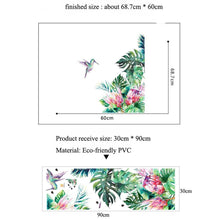 Load image into Gallery viewer, Gorgeous Bird And Tropical leaves flowers Wall Stickers For Wall Decor - Decor Home