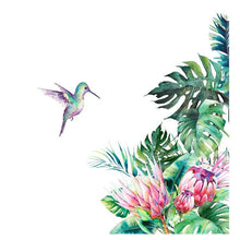 Load image into Gallery viewer, Gorgeous Bird And Tropical leaves flowers Wall Stickers For Wall Decor - Decor Home