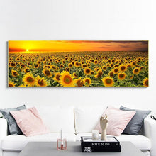 Load image into Gallery viewer, Sunflower Field Landscape Canvas Prints (50x150cm) - Decor Home