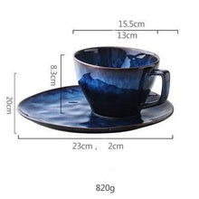 Load image into Gallery viewer, Handmade Large Blue Mug Set (2 Pcs Set) - Decor Home