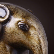 Load image into Gallery viewer, Vintage Brass Elephant Bookend - Decor Home