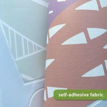 Load image into Gallery viewer, Peel and Stick Fabric Wall Stickers - Violet Triangle Mountains - Decor Home