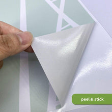 Load image into Gallery viewer, Peel and Stick Fabric Wall Stickers - Violet Triangle Mountains - Decor Home